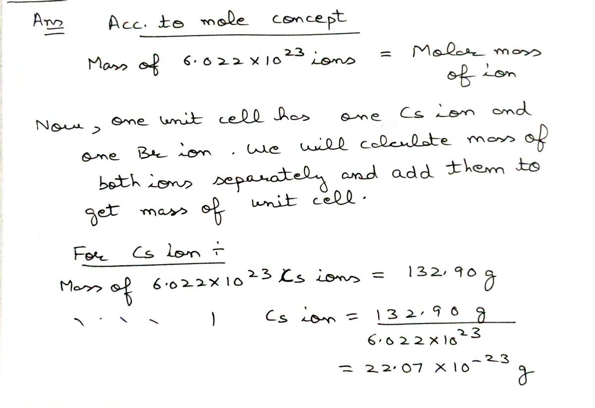 Chemistry homework question answer, step 1, image 1